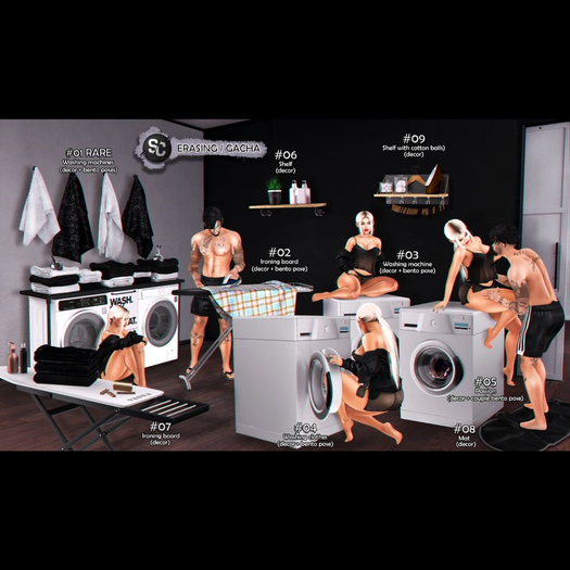 Second Life Marketplace [ SpotCat ] Erasing Washing clothes 04